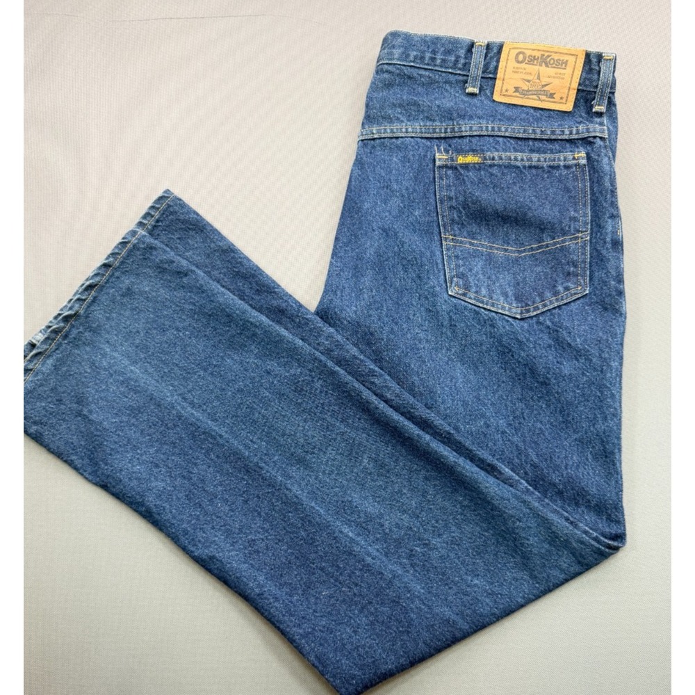 Vintage OshKosh Bgosh Western Jeans Made in USA Blue Denim 401-1111 | Mens 38x32
